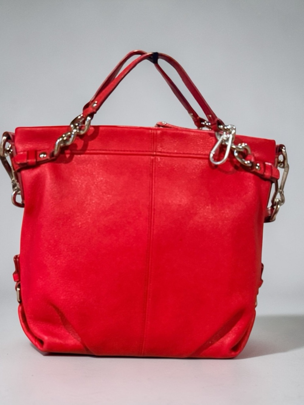 COACH Brooke Red Leather Hobo Shoulder Bag 14142 - Picture 2 of 14
